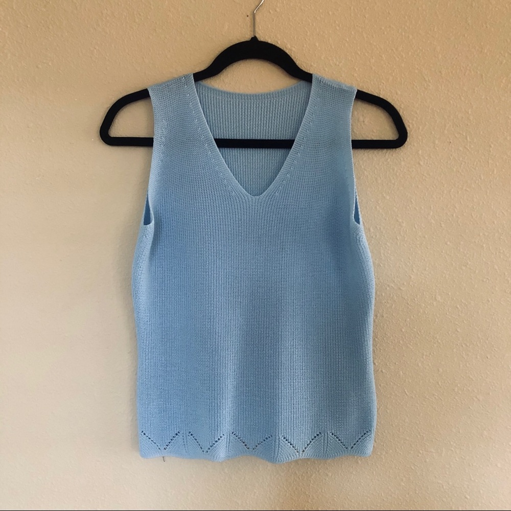 Sleeveless Sweater Top